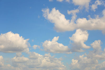 Low angle view of clouds in sky