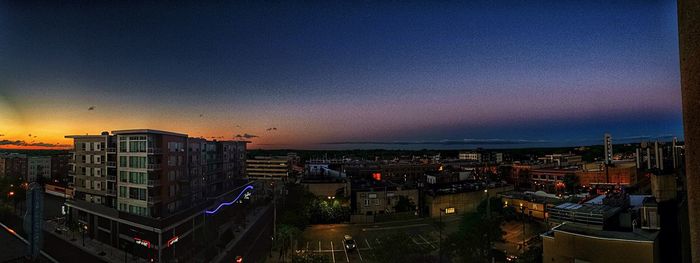 Cityscape at sunset