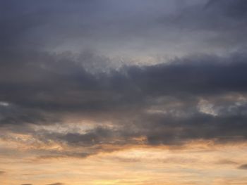 Low angle view of storm clouds in sky