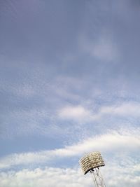 Low angle view of cloudy sky