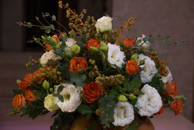 Close-up of flowers in vase