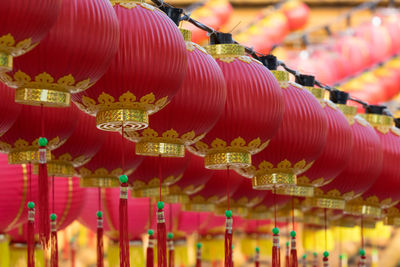 Chinese lanterns hanging outdoors