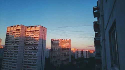 Low angle view of buildings against sky