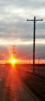 Cloudy sky at sunset