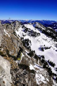 Wonderful view from mountain wendelstein/ bayrischzell