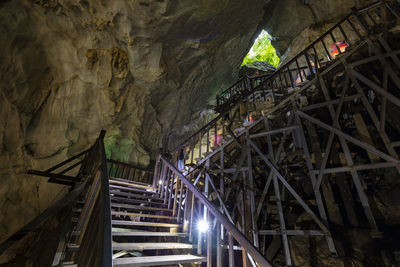 Low angle view of illuminated bridge