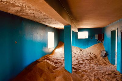 Interior of abandoned building