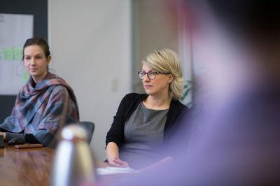 Portrait of smiling young woman