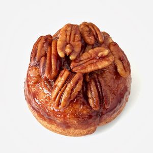 Close-up of bread against white background