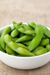 Close-up of green salad in bowl