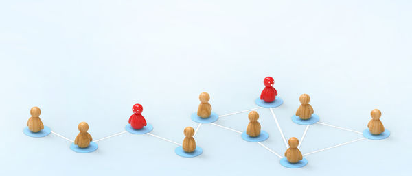 Group of people against white background