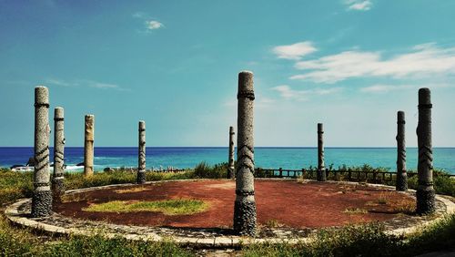 Scenic view of sea against sky