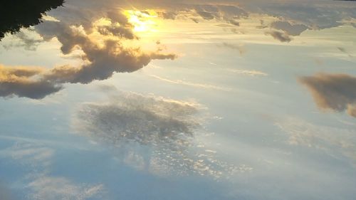 Low angle view of clouds in sky