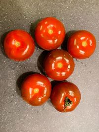 High angle view of tomatoes