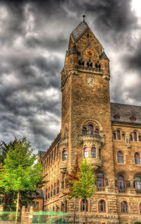 Low angle view of historical building against sky