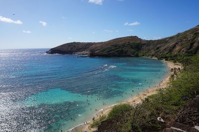 Scenic view of sea against sky