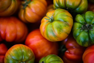 Full frame shot of oranges at market