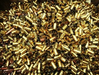 Full frame shot of bullets