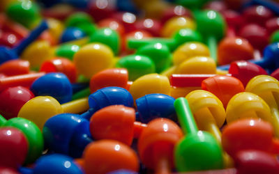 Close-up of multi colored balls