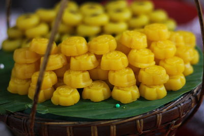 Close-up of fruits for sale at market stall