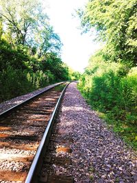 Railroad track on railroad track