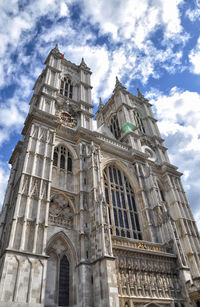Low angle view of church against sky
