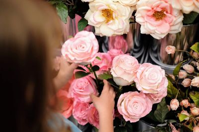 Close-up of rose bouquet