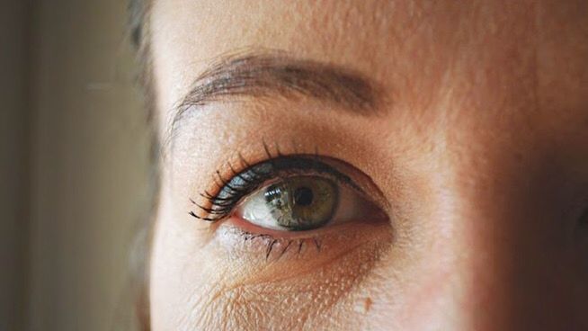 CLOSE-UP OF WOMAN WITH EYES