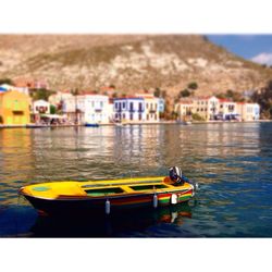 Boats in sea