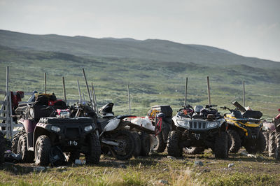 Quads / fourwheelers the swedish mountains