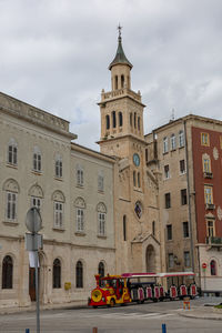 Low angle view of historic building against sky