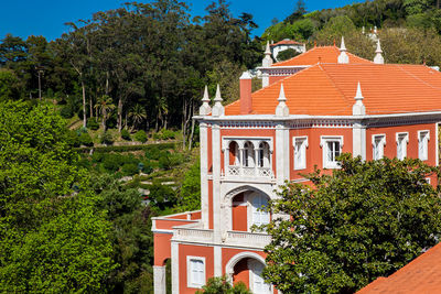 Beautiful architecture in sintra city in portugal