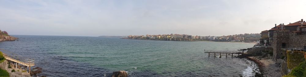 Panoramic view of sea against sky