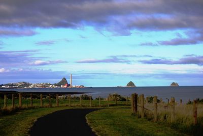 Scenic view of landscape against sky