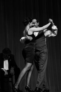 Couple dancing on stage