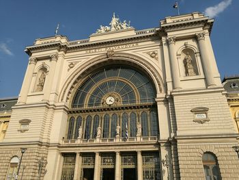 Low angle view of historical building against sky