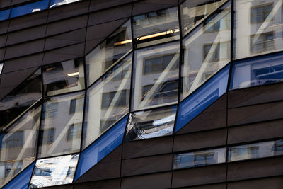 Low angle view of modern building in city