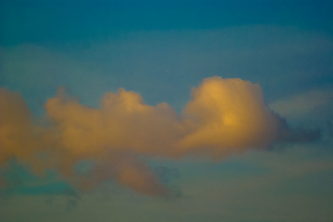 LOW ANGLE VIEW OF CLOUDY SKY DURING SUNSET