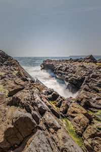 Splashing waves at torquay 