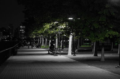 Footpath at night