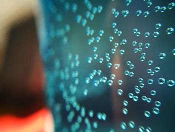 Close-up of defocused lights