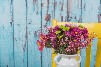 Close-up of flowers in vase