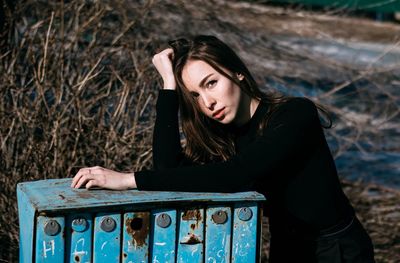 Portrait of a beautiful young woman