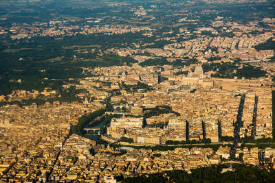 High angle shot of townscape