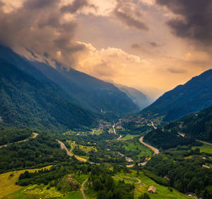 Scenic view of landscape against sky