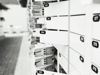 Interior of locker room