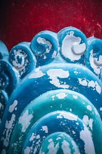 Full frame shot of blue art
