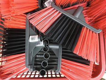 Close-up of telephone booth