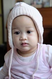 Portrait of cute baby girl