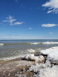 Scenic view of sea against sky